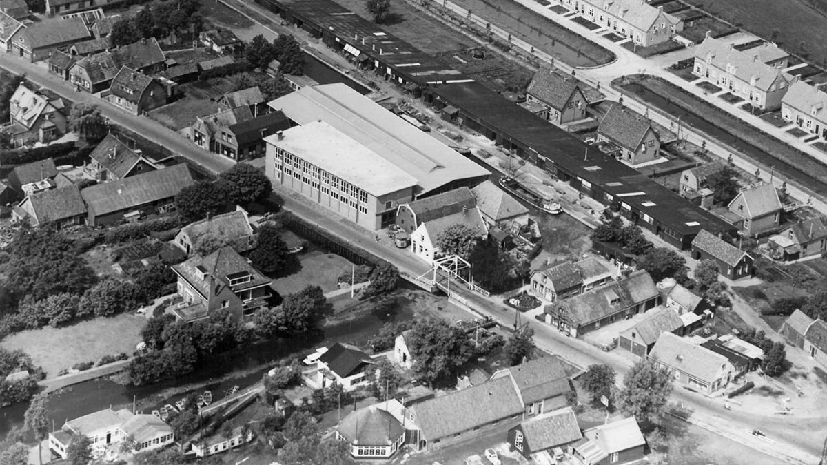 Oude fabriek GB luchtfoto